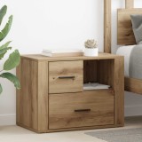 vidaXL Dulap de noapte Stejar Artizanal 35 x 60 x 50 cm Lemn compozit 881088