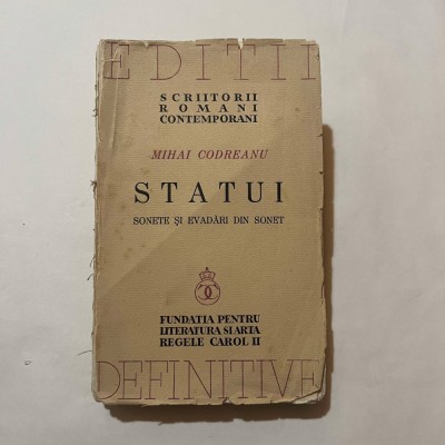 Mihai Codreanu - Statui - Sonete si evadari din sonet foto