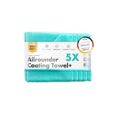 Set 5 lavete de microfibră universală Chemicalworkz Allrounder Coating Towel 350 GSM 40x40 cm, turcoaz, set 5 buc