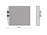 Radiator Incalzire Opel Corsa C, 09.2000-07.2006, Combo C, 09.2000-2011, benzina, diesel, fara conducte, aluminiu brazat/aluminiu, 168x158x32 mm, SRL, SRLine