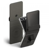 Husa MagSafe pentru Samsung Galaxy Z Flip7 F766, Ringke, Folio Grip Wallet, Neagra