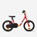Bicicletă fără pedale 2 &icirc;n 1 Discover 500 Roșu Copii 3-5 ani 14 inch