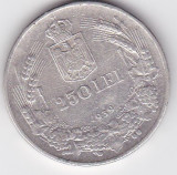 ROMANIA 250 LEI 1939, Argint