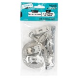 Rola banda metalica Detoolz 3,5 m x 12,5 mm pentru coliere, 8 elemente