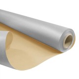 Hartie ambalat cadouri DUO ARGINTIE-KRAFT in rola 0,79 x 50 metri