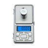 Mini cantar electronic pentru bijuterii, cu afisaj LCD, functionare pe baterii, argintiu
