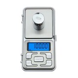 Mini cantar electronic pentru bijuterii, cu afisaj LCD, functionare pe baterii, argintiu