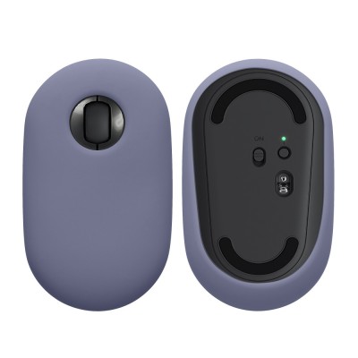 Husa mouse Kwmobile pentru Apple Magic Mouse, Mov inchis, Silicon, KWM0000259K003C foto