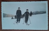 Fotografie, Geo Litarczek, parintele radiologiei romanesti si Stella, mama sa, la schi la Predeal, 1935, partia Cioplea