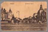 CPIB 25346 CARTE POSTALA - BUCURESTI, BULEVARDUL COLTEI. BUKAREST, BOULEVARD COLTZEI, CALEASCA CU CAI, NECIRC, INTERBELCA, BAHNHOF u. FELDBUCHHANDEL