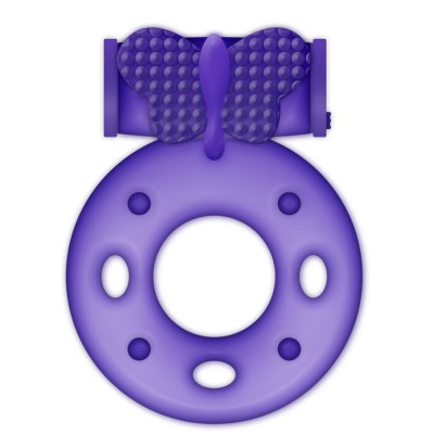 Inel penis Vibrating Butterfly Purple foto