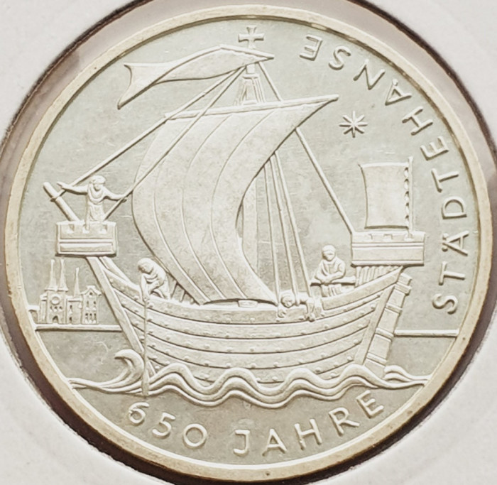 146 Germania 10 Euro 2006 Hanseatic League km 247 argint