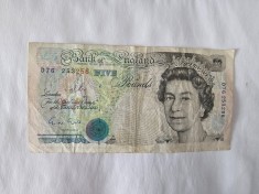 Anglia 5 Pounds 1990 foto