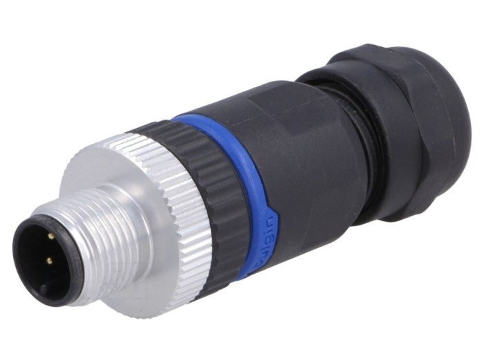 Conector M12 3-PIN pe cablu IP67