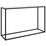 Cumpara ieftin Masa consola, alb, 120x35x75 cm, sticla securizata