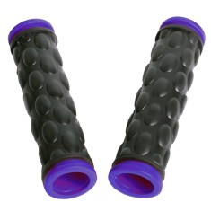 Set 2 mansoane bicicleta Rival Store, negru/albastru, 125mm