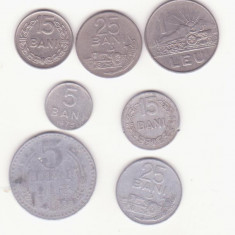 Set 7 monede 1966 - 1982, Republica Socialistă România