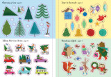 Sparkly Christmas trees sticker book