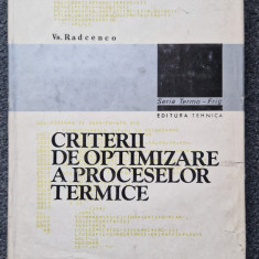 CRITERII DE OPTIMIZARE A PROCESELOR TERMICE - Radcenco