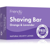 Friendly Soap Shaving Bar Orange &amp; Lavender săpun natural pentru ras 95 g