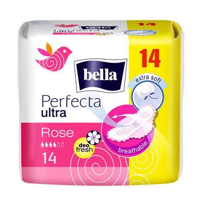 Absorbante, Bella, Perfecta Ultra Rose, 14 bucati