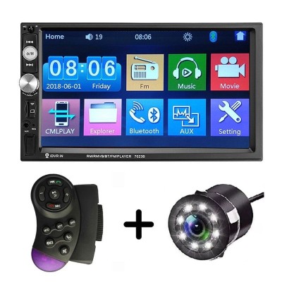 MP5 Player Auto Universal 7023B Camera de Marsarier HD Ecran 7 Inch Bluetooth MirrorLink Android IoS foto