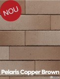 Placaj klinker Terca Pelaris Copper Brown 21.5x6.5x1.4 cm