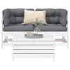 VidaXL Set canapea de grădină, 3 piese, alb, lemn masiv de pin 3250753