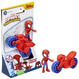 SPIDERMAN SET MOTOCICLETA SI FIGURINA SPIDEY 6CM