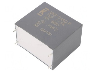 Condensator Polipropilenă DC-Link 75uF THT foto