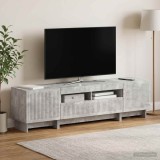 Cumpara ieftin Dulap TV LED cu 5 piese Gri Beton Lemn prelucrat