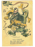 4873 - CARICATURA, Anti Nazi, Ion ANTONESCU &amp; Horty - old postcard - unused 1943