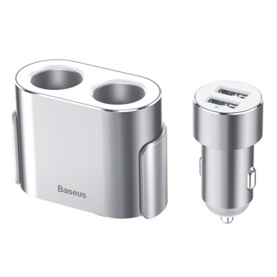 Incarcator auto bricheta Baseus, 95W, argintiu, CRDYQ-0S foto