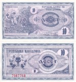 MACEDONIA 10 dinari 1992 UNC!!!