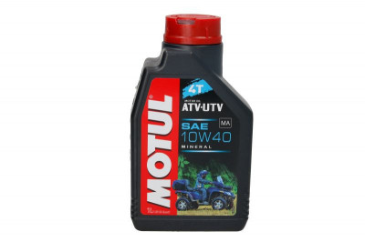 (PL) Olej silnikowy 4T 4T MOTUL ATV-UTV SAE 10W40 1l SL JASO MA Mineral foto