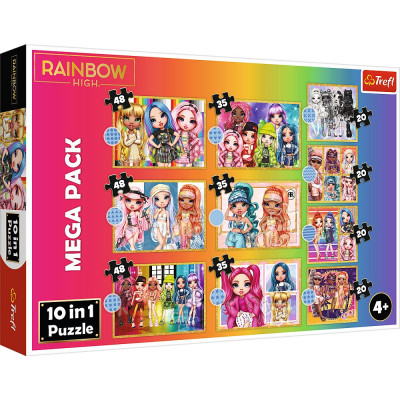 PUZZLE TREFL 10IN1 RAINBOW HIGH PAPUSILE FASHION SuperHeroes ToysZone foto