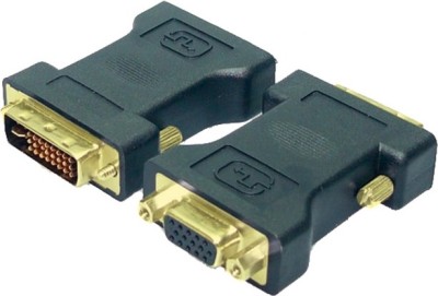 ADAPTOR video LOGILINK, DVI-I DL (T) la VGA (M), conectori auriti, negru, &amp;quot;AD0001&amp;quot; (timbru verde 0.18 lei) foto