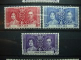 GRENADA 1937 SERIE INCORONAREA GEORGE VI MH