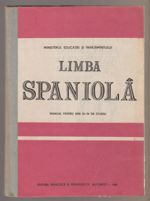 Constanta Stoica s.a. - Limba spaniola - Manual pentru anii III-IV de studiu