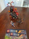 LEGO Nexo Knights 70316/1 si /2 - Vehiculul malefic al lui Jestro in 2016 contine 658 de piese, figurine un set rar de colectie in stare foarte buna