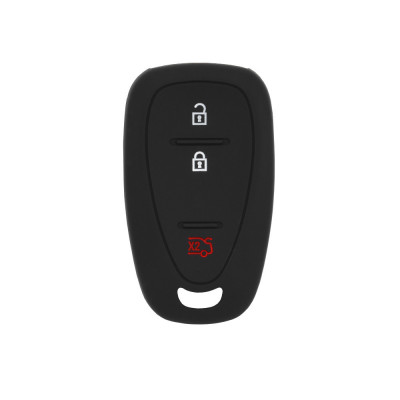 Husa pentru cheie Chevrolet Spark, Cruze, Impala, Malibu, Colorado, Camaro, Bolt, Trax, Volt - Techsuit Car Key Case (1013.07) - Black foto