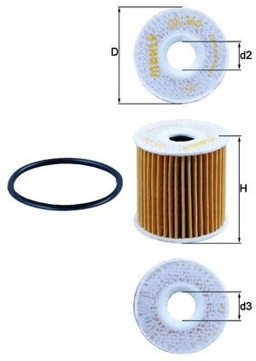 MAHLE OX 346D Filtru ulei foto