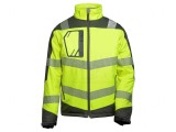 Bluză softshell galben-gri fluorescent XL
