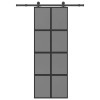 VidaXL Ușă glisantă cu set de feronerie sticlă temperată și aluminiu 3333019