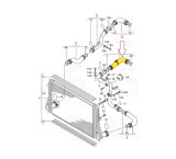 Furtun intercooler, supraalimentare, cauciuc, RapidAuto 6755PT-1