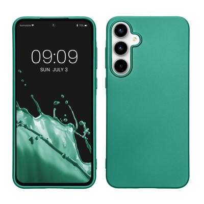 Husa Kwmobile pentru Samsung Galaxy A55, Verde, Silicon, KWM000021MI004C foto