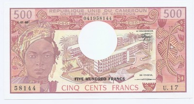 Camerun 500 Francs 01.01.1983 - (041958144) - P-15d UNC !!! foto