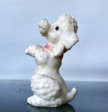 Poodle, Cațel de jucărie vintage din cauciuc de tip Aradeanca cu piuitoare