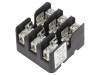 Clemă siguranţe cilindrice pentru şină DIN 60A 300V Poli 3, Littelfuse