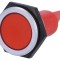 Lampa de control LED plată roșie 24-28V IP67 &Oslash;30,2mm